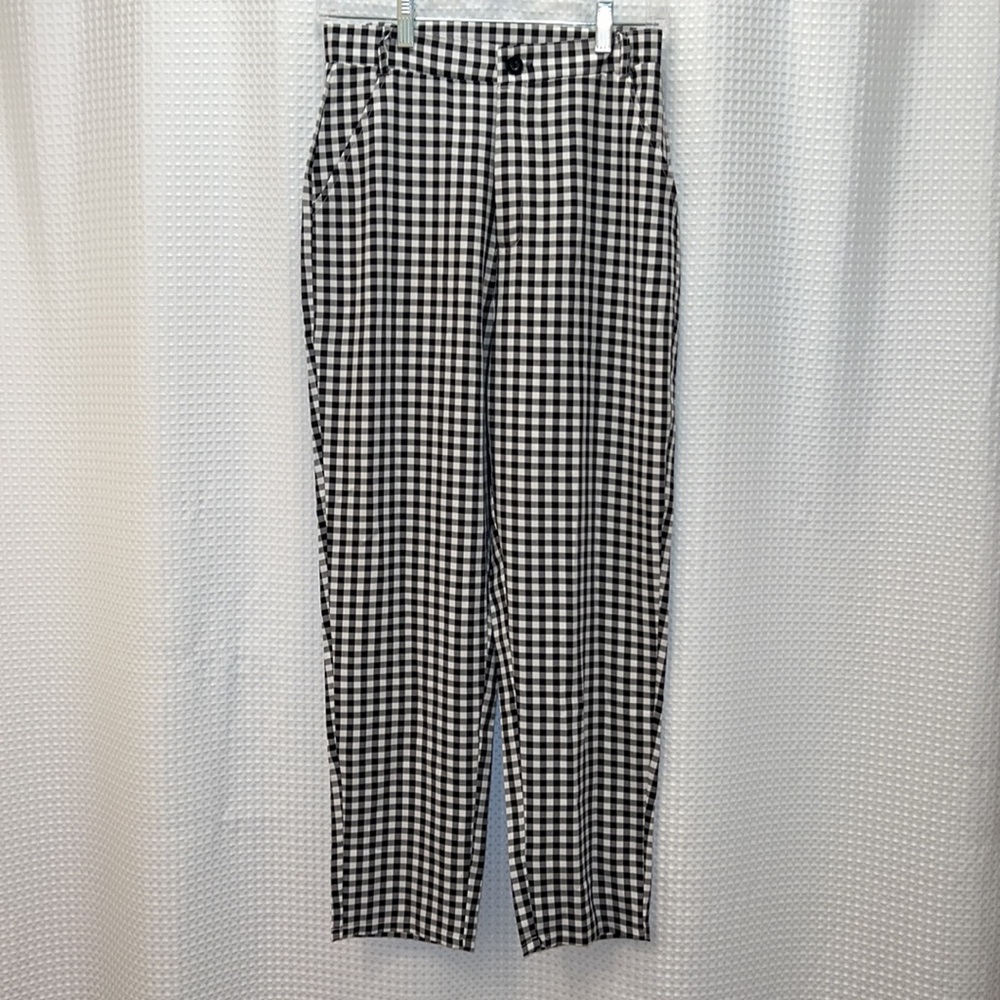Crop Pant Black and white checker